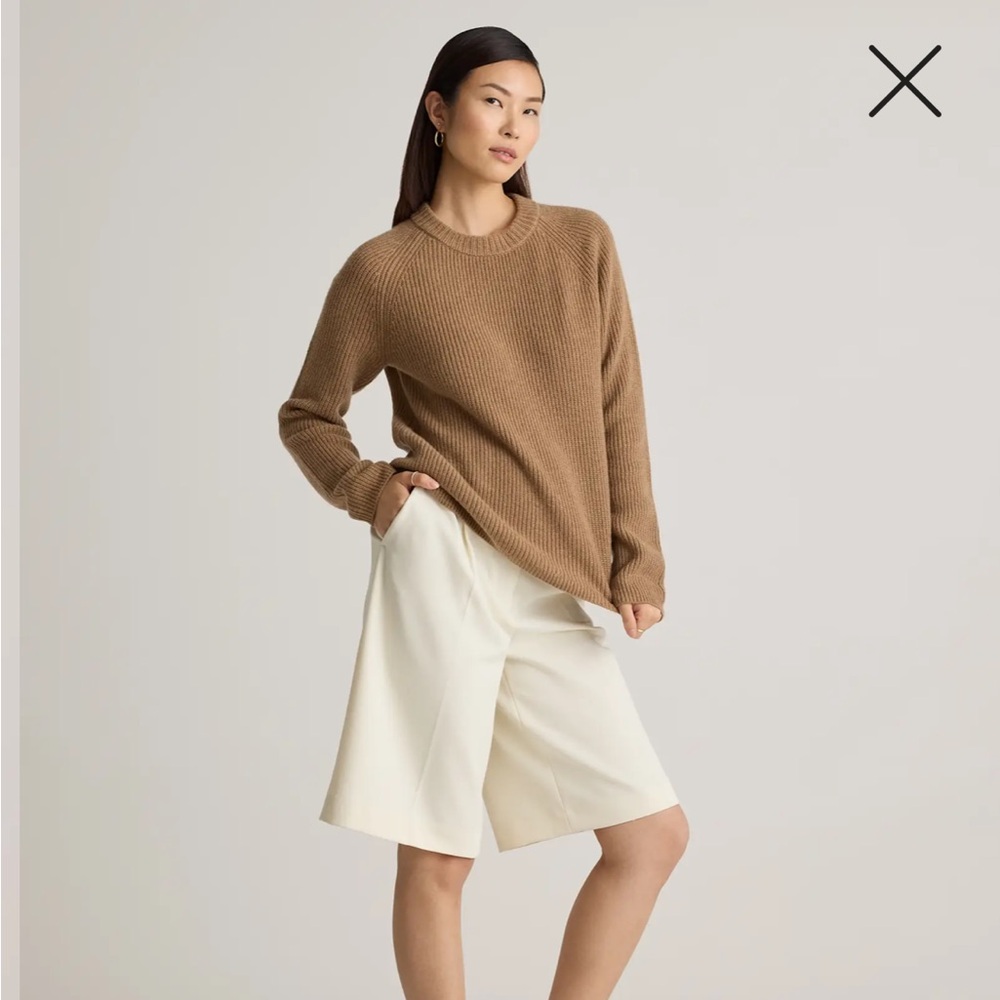 Mongolian Cashmere Fisherman Crewneck Sweater - Picture 3 of 8